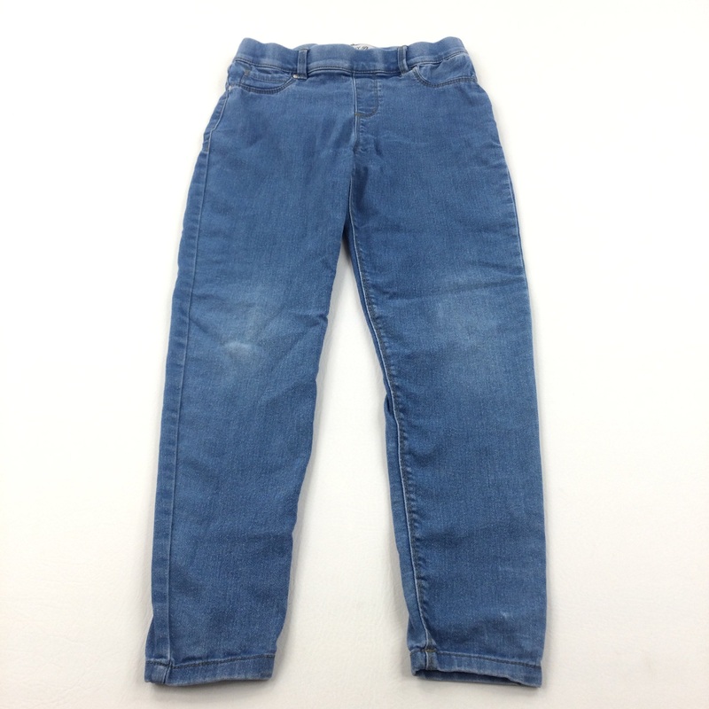 Mid Blue Denim Jeggings - Girls 9-10 Years
