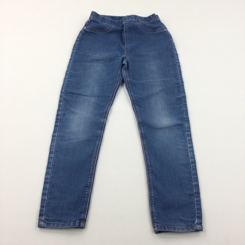 Mid Blue Denim Jeggings - Girls 9 Years