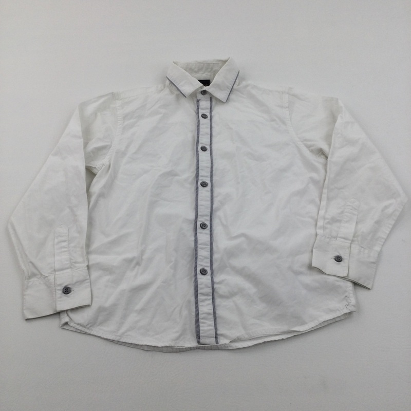 White Cotton Shirt - Boys 7-8 Years