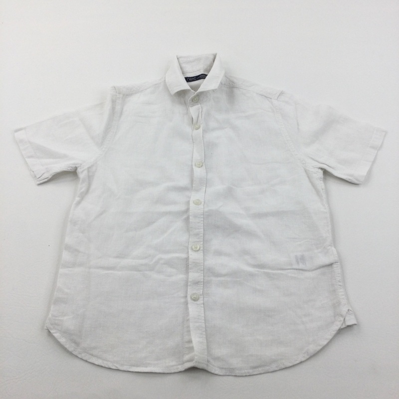 White Linen Shirt - Boys 8 Years