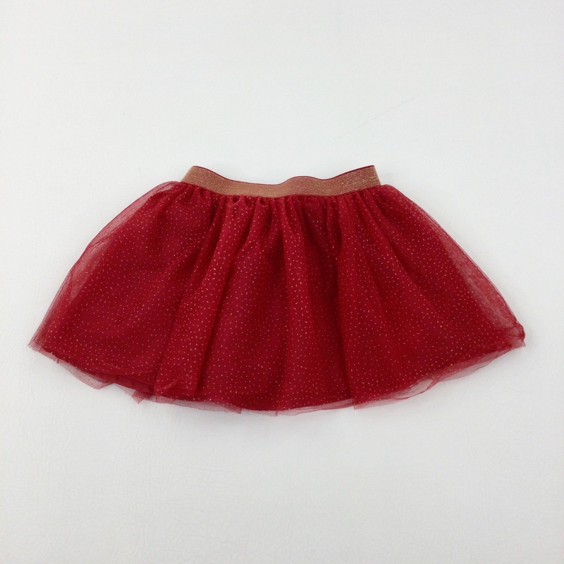 Spotty Red Party Skirt - Girls 3-4 Years