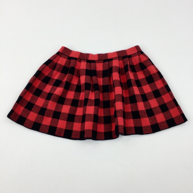Red & Black Tartan Skirt - Girls 5-6 Years