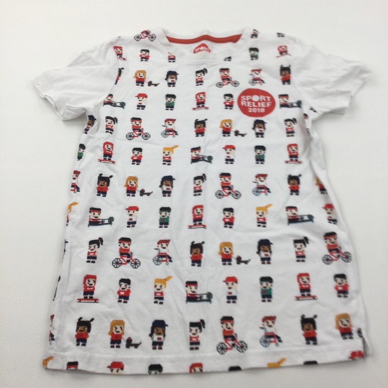 Sport Relief Characters White & Red T-Shirt - Boys 11-12 Years