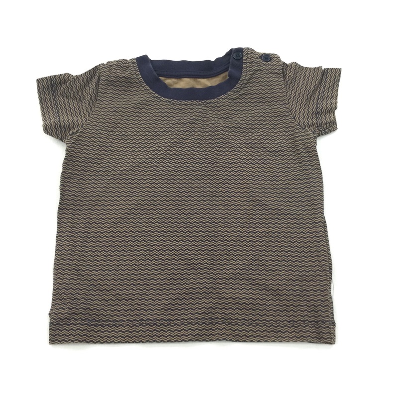 Tan & Navy Patterned T-Shirt - Boys 6-9 Months