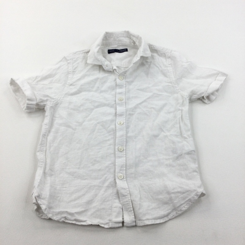 White Linen Shirt - Boys 5 Years