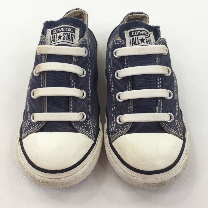 Blue Elastic Lace Converse Trainers - Boys/Girls - Shoe Size 10