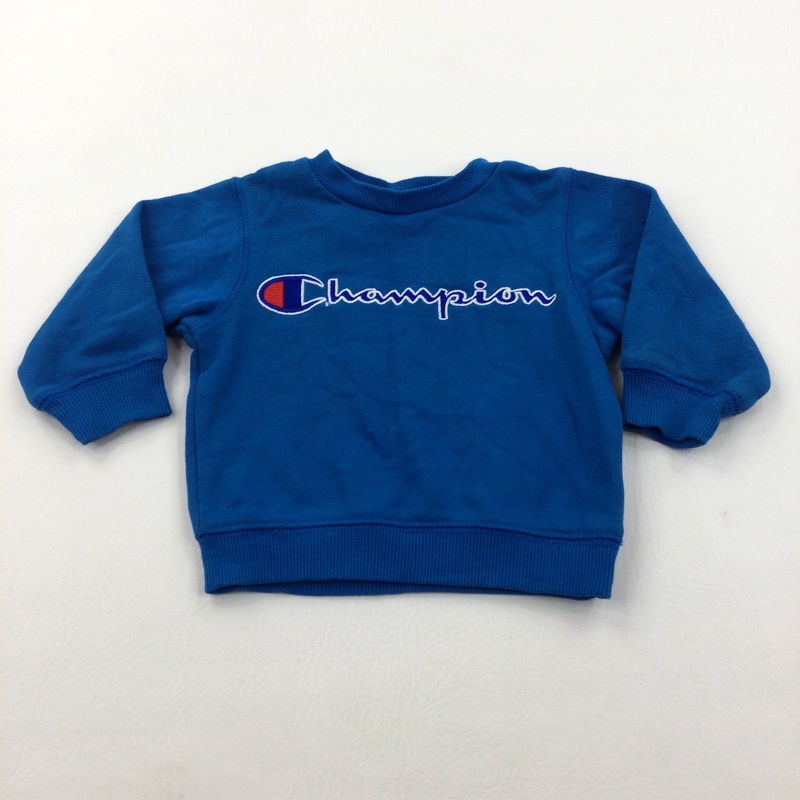 'Champion' Blue Sweatshirt - Boys 3-6 Months