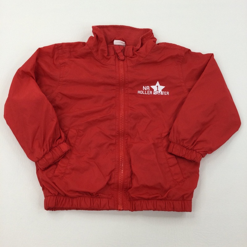 'No 1 Roller Skater' Red Lightweight Jacket - Boys/Girls 12-18 Months