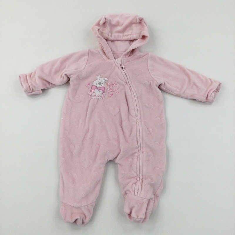 Winnie the Pooh and Hearts Onesie - Girls Newborn