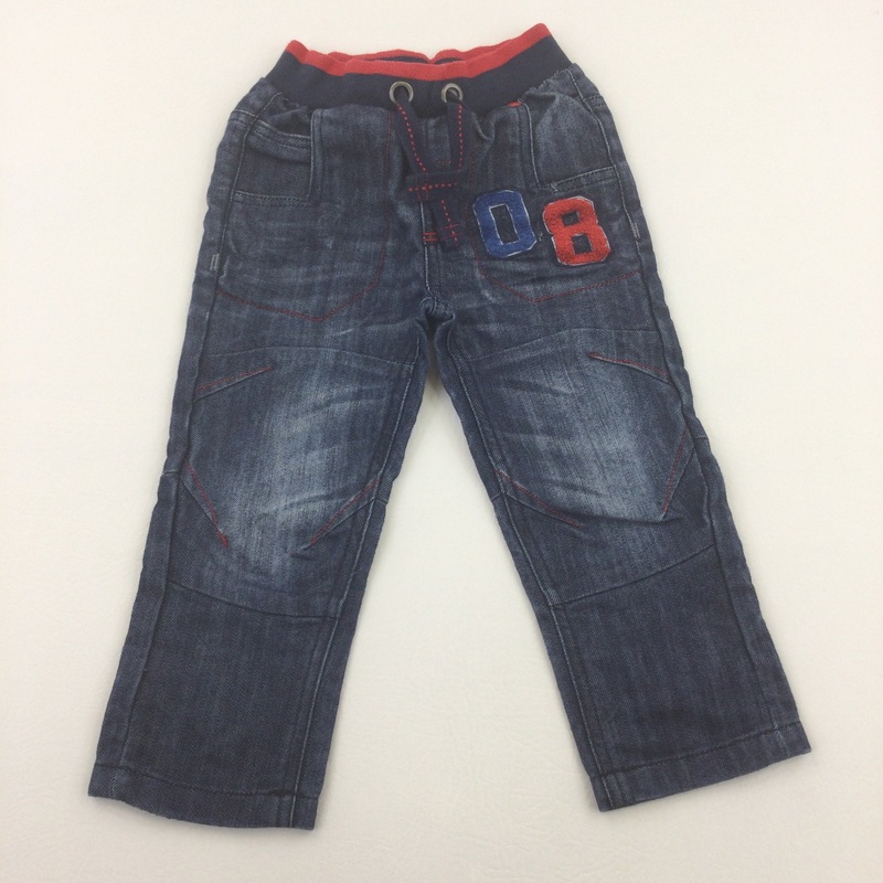 '08' Elastic Waist Jeans - Boys 12-18 Months