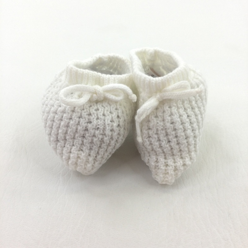 Cream Booties - Boys/Girls Newborn