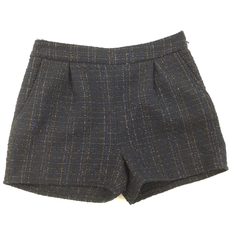 Black & Navy Shorts - Girls 8-9 Years