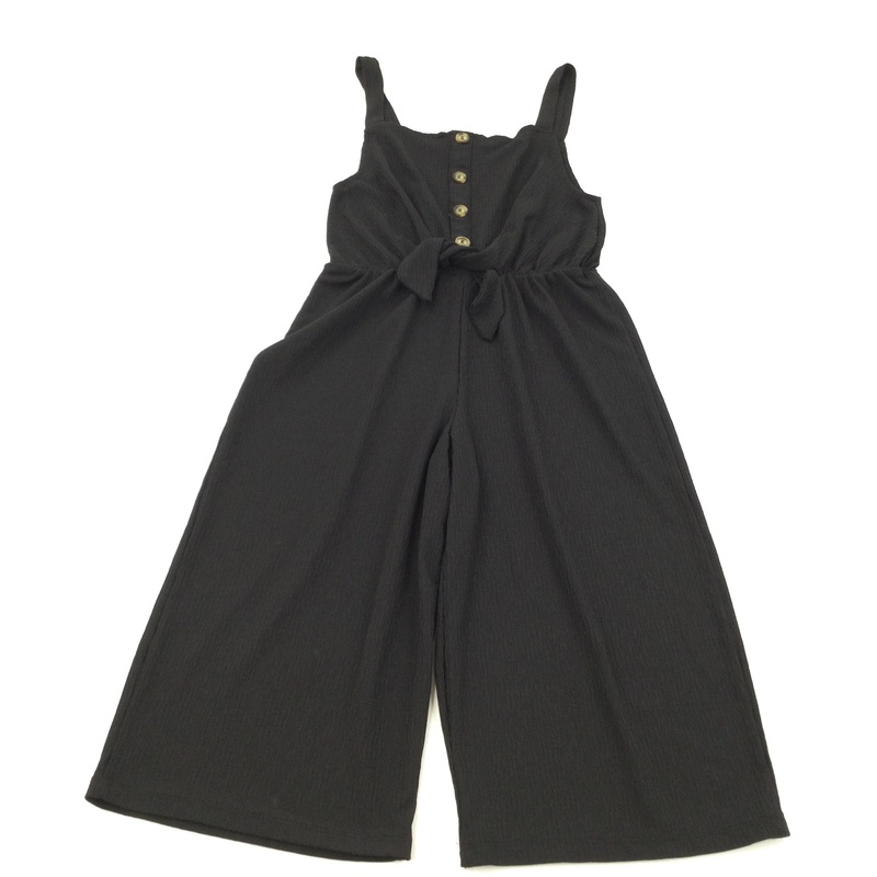 Cropped Black Jumpsuit - Girls 8-9 Years