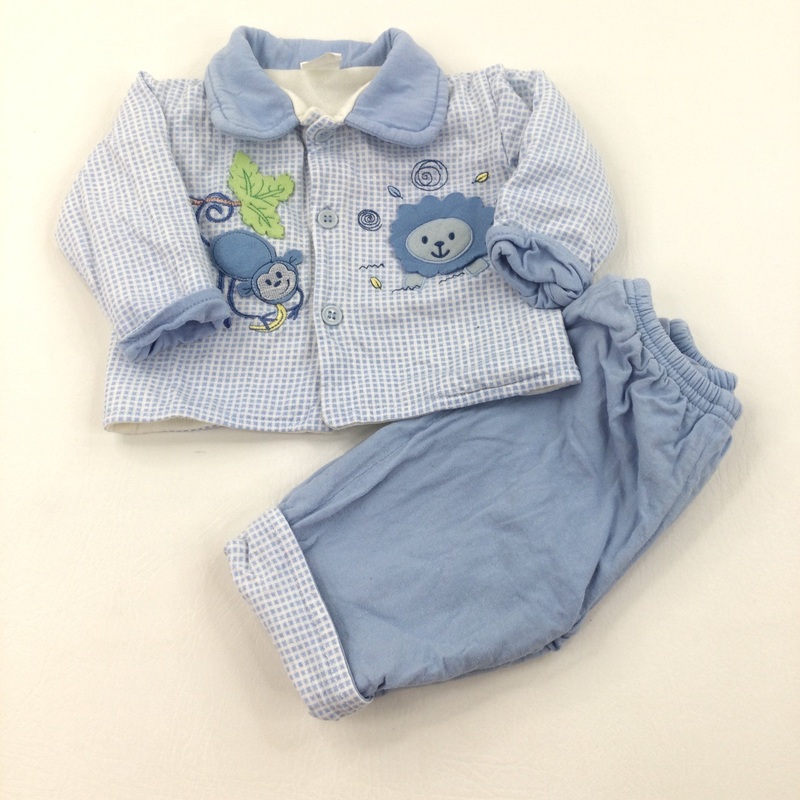 Pale Blue Jacket and Trouser Set - Boys 3-6 Months