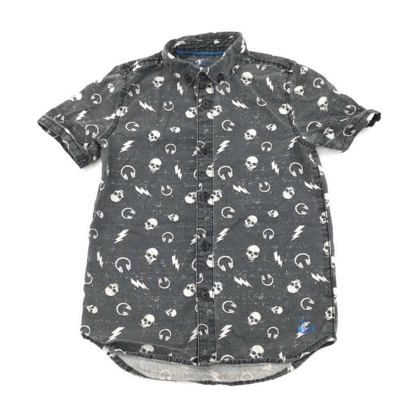 Washed Look Short Sleeve Shirt - Boys 5-6 Years