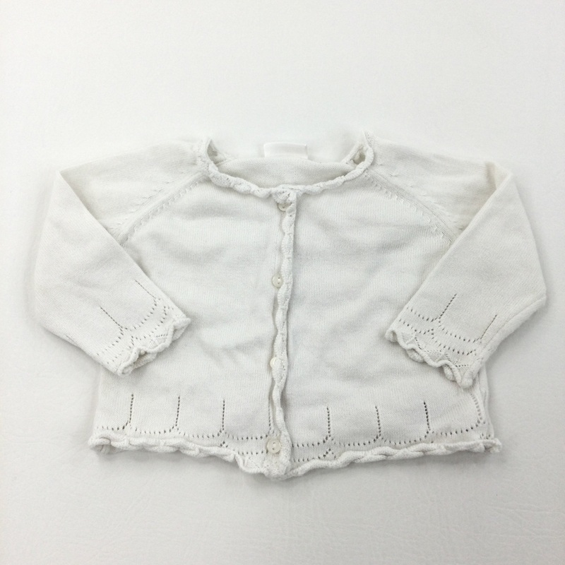 White Cardigan - Girls 3-6 Months