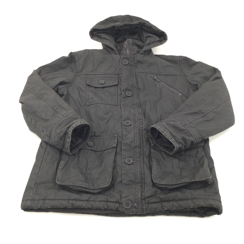 3 in 1 Black Coat, Removable Fleece - Boys 13-14 Years