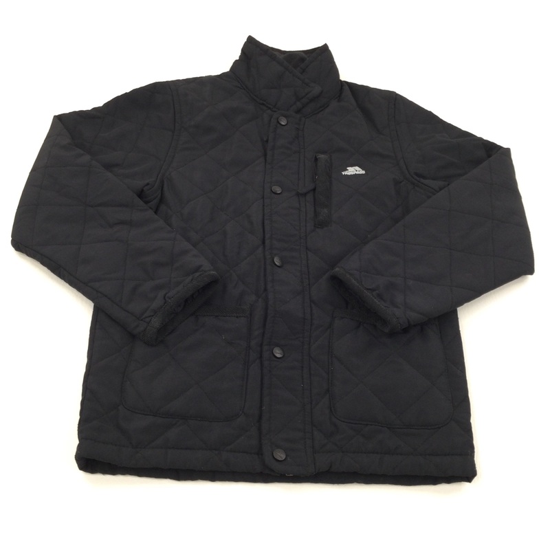 Black Quilted Jacket - Boys 7-8 Years
