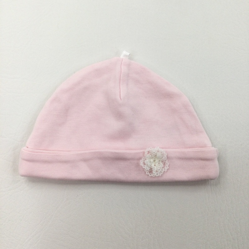 Pink Cotton Hat - Girls 0-3 Months