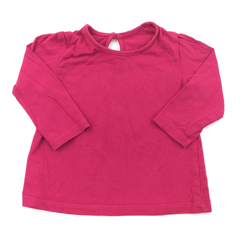 Raspberry Long Sleeve Top - Girls 9-12 Months