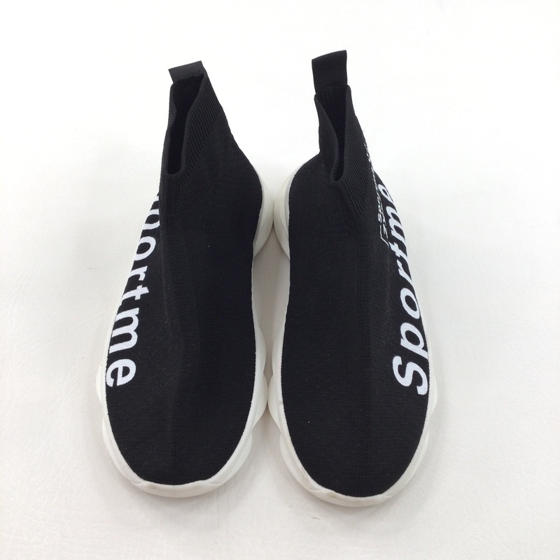 'Sportme' Black & White Trainer Boots - Girls - Shoe Size 3