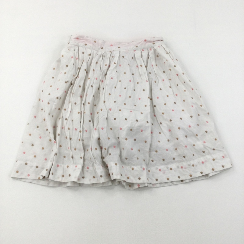 Spotty White Skirt - Girls 7-8 Years