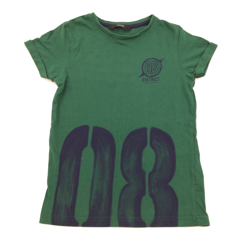 '08' Green T-Shirt - Boys 7-8 Years