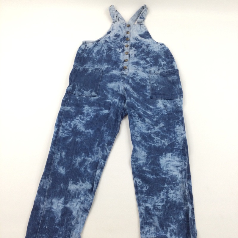 Bleach Splatter Denim Dungarees - Girls 11-12 Years