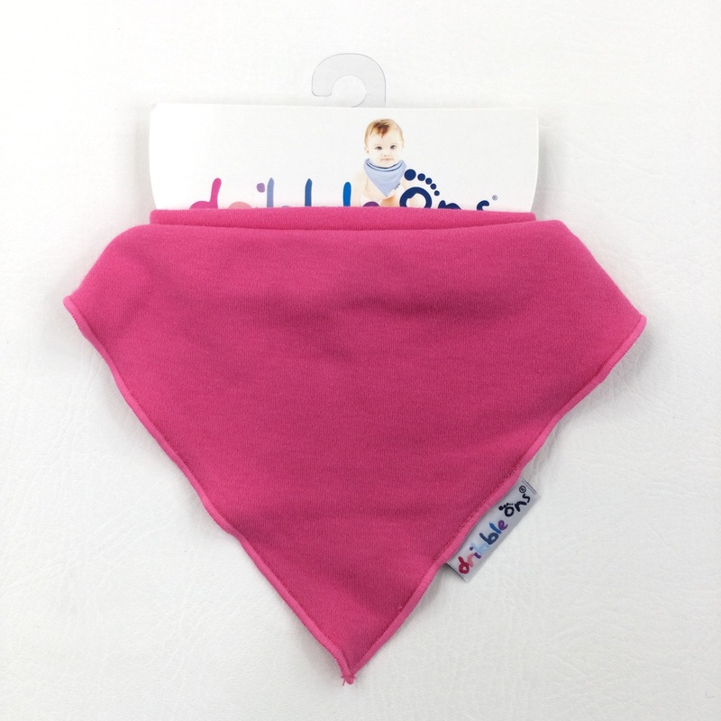 **NEW** Bright Pink Dribble Ons Bib  - Girls One Size