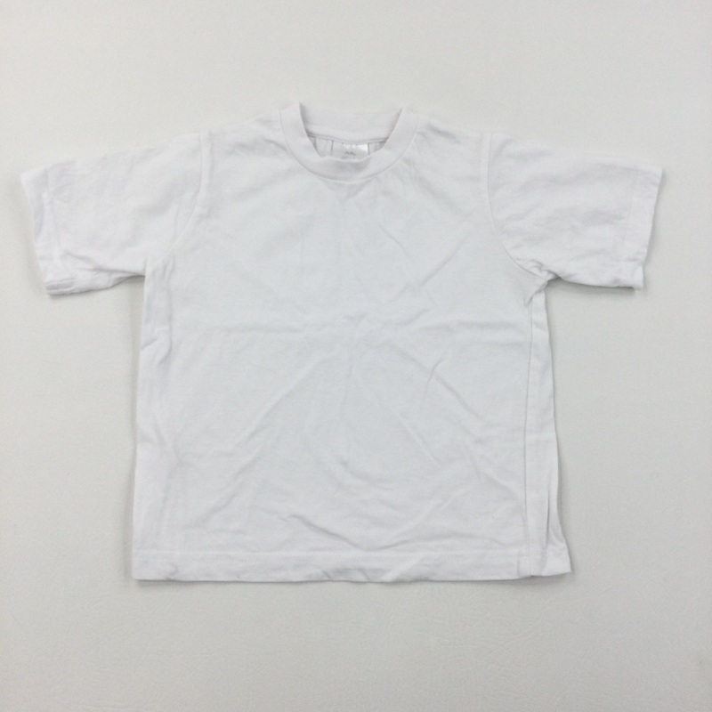 White T-Shirt - Boys 2-3 Years