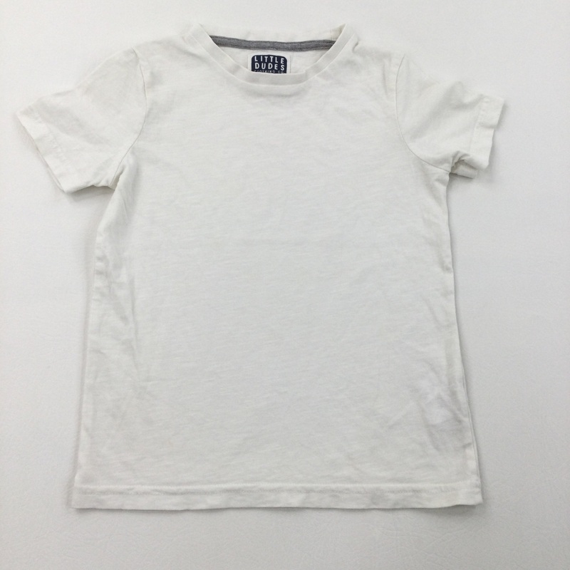 White T-Shirt - Boys 3-4 Years