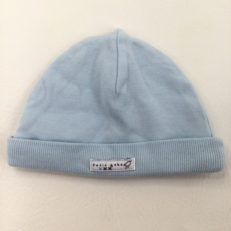Blue Cotton Hat - Boys 0-6 Months