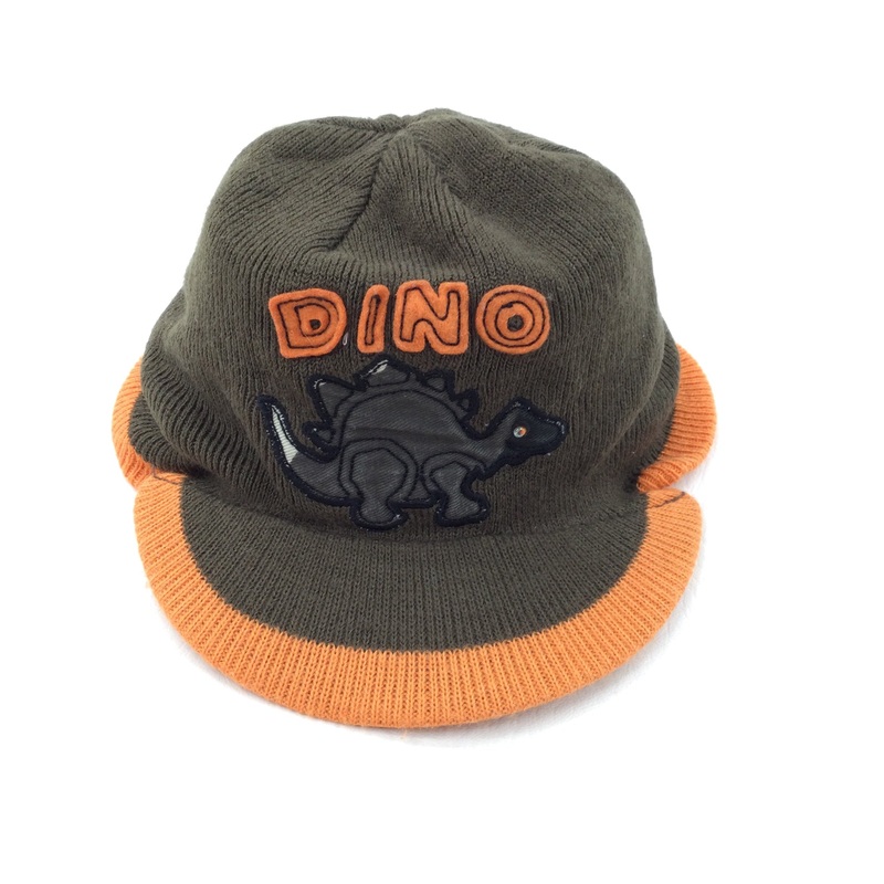 'Dino' Brown Knitted Cap - Boys 12-18 Months