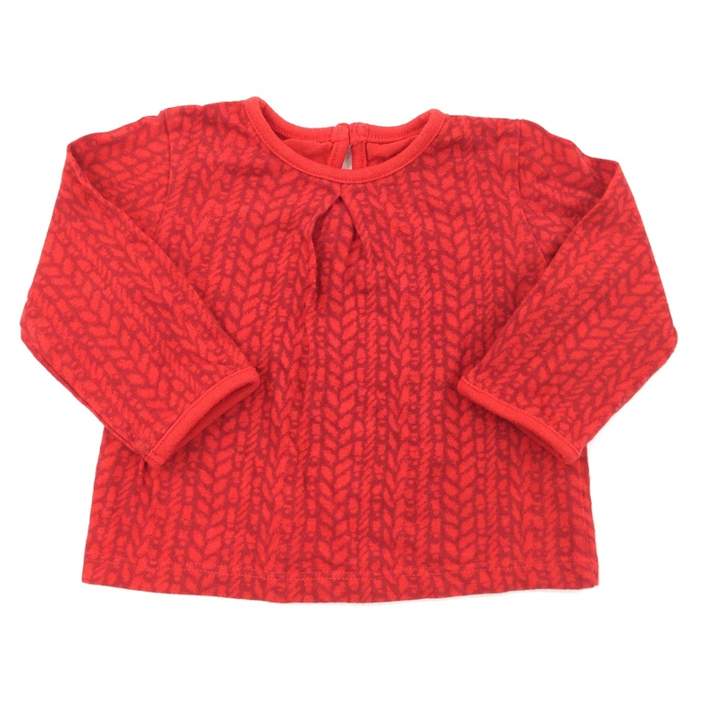 Red Long Sleeve Top - Girls 3-6 Months