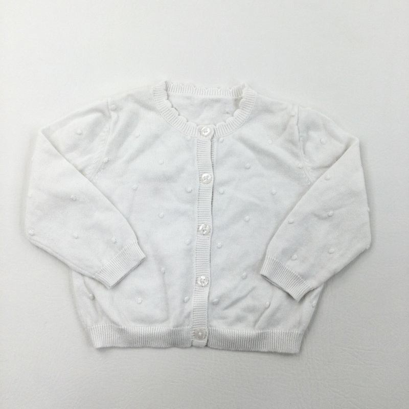 White Cardigan - Girls 9-12 Months