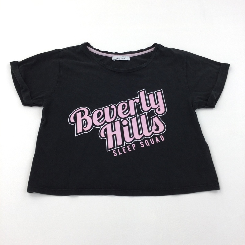 'Beverly Hills' Black T-Shirt - Girls 12 Years