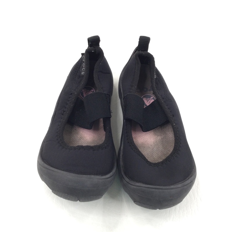 Black Elastic Strap Shoes - Girls - Shoe Size 8