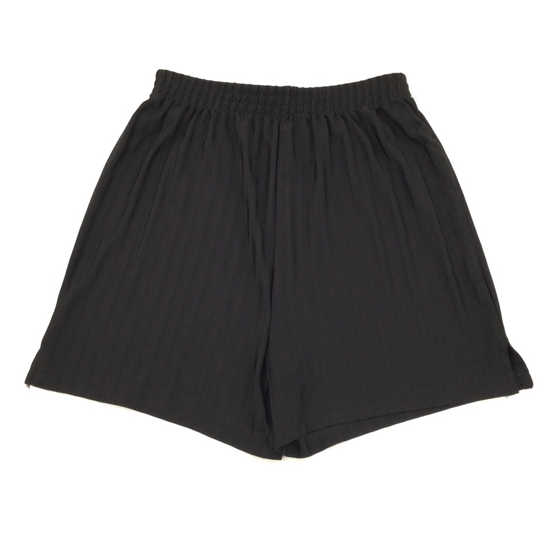 Black School Sports Shorts - Boys 12 Years