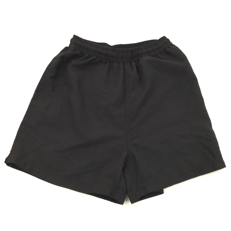 Black School Sports Shorts - Boys 7-8 Years