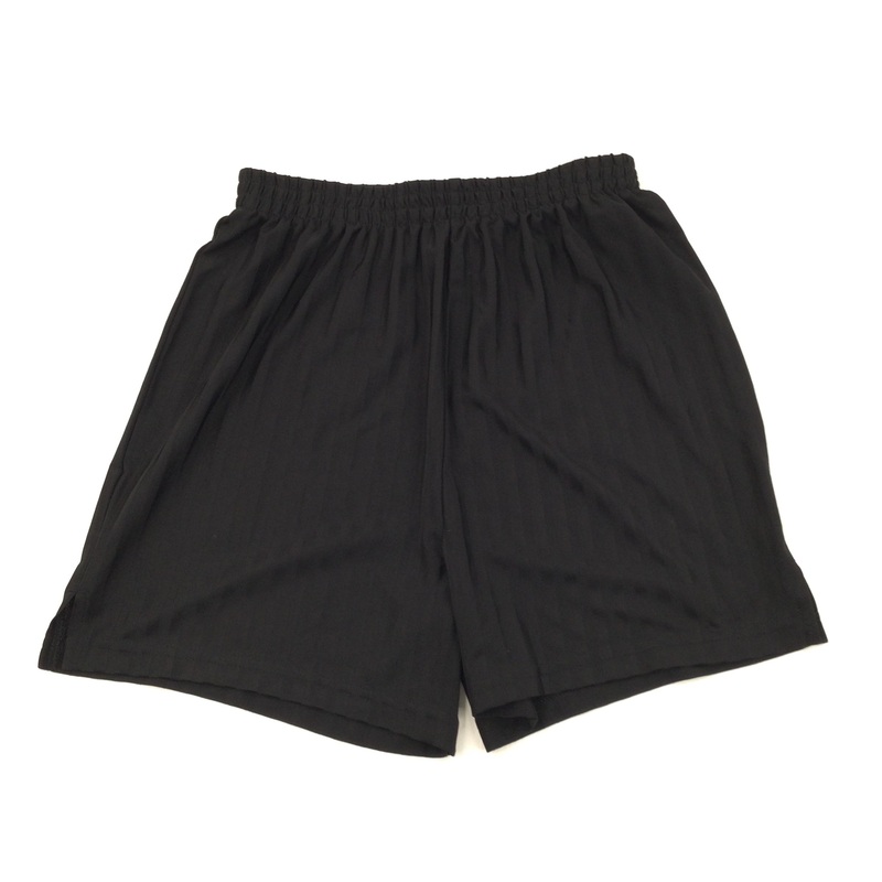 Black Sports School Shorts - Boys 12 Years