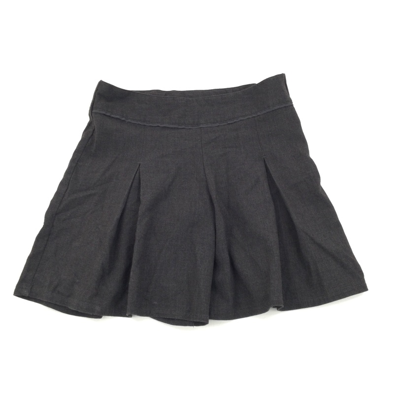 Dark Grey School Culottes - Girls 7 Years