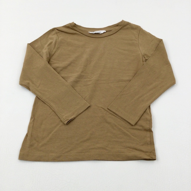 Tan Long Sleeve Top - Boys 4-5 Years