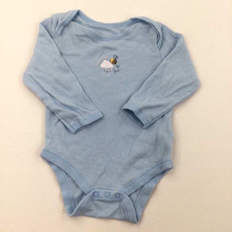'Happy Days' Blue Long Sleeve Top - Girls 12-18 Months