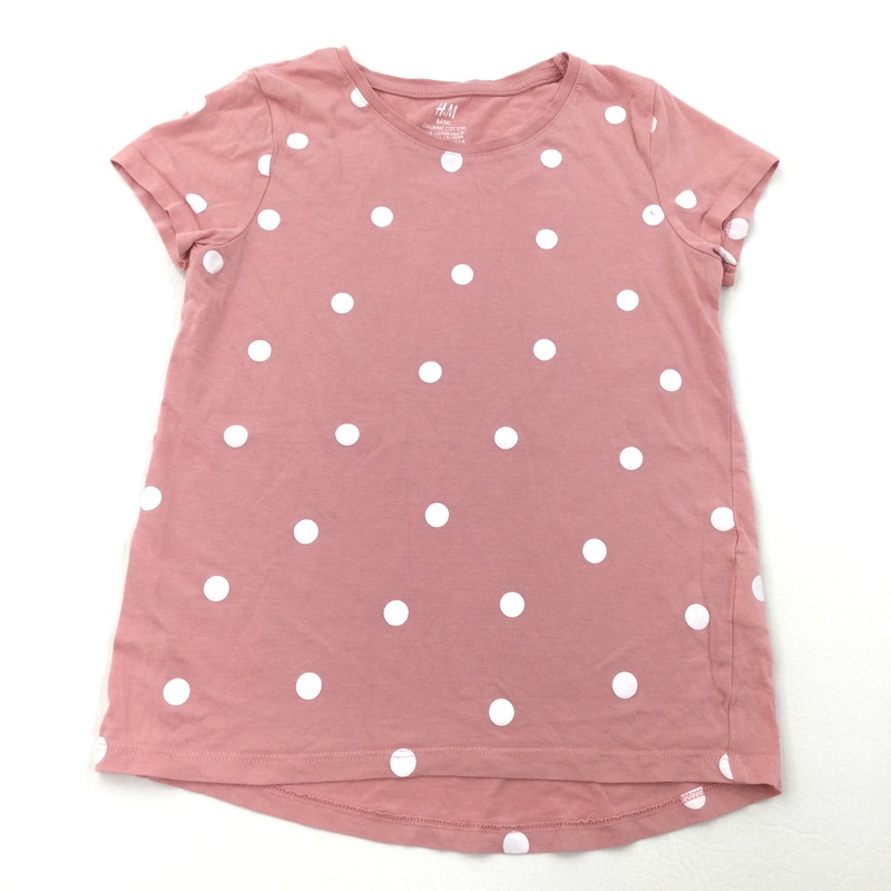 Spotty Pink & White T-Shirt - Girls 6-8 Years