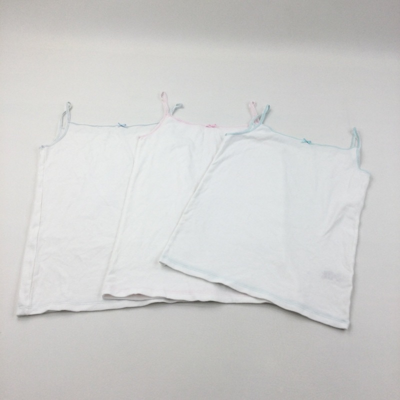 3 Pack White Vests - Girls 11-12 Years