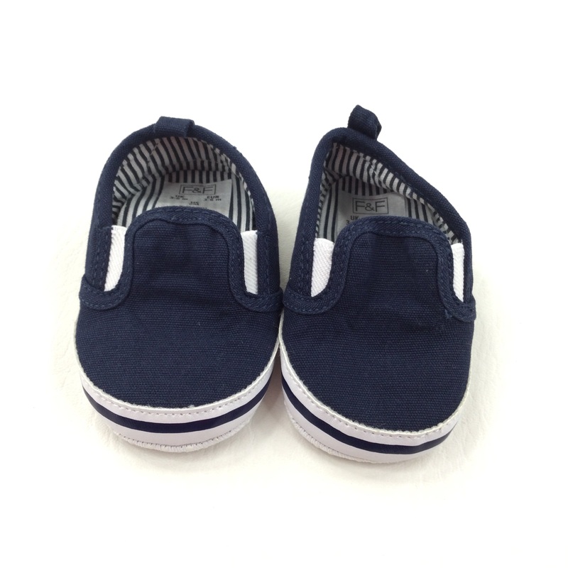 Navy Soft Sole Shoes - Boys 3-6 Months