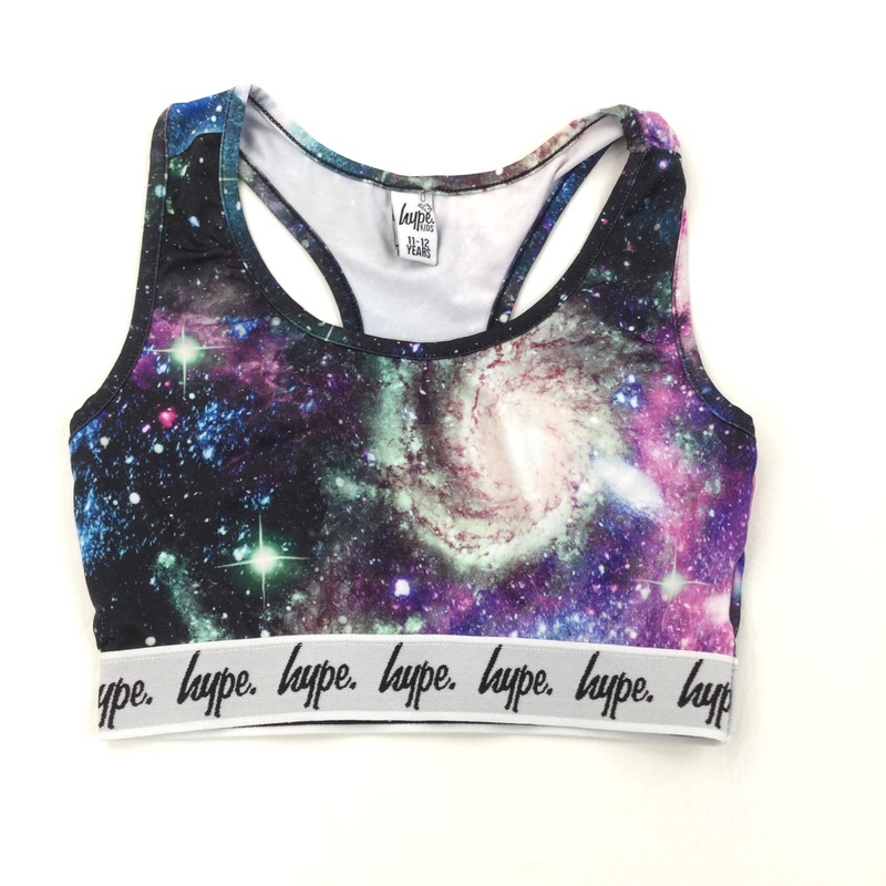 Space Look Sports Cropped Top - Girls 11-12 Years