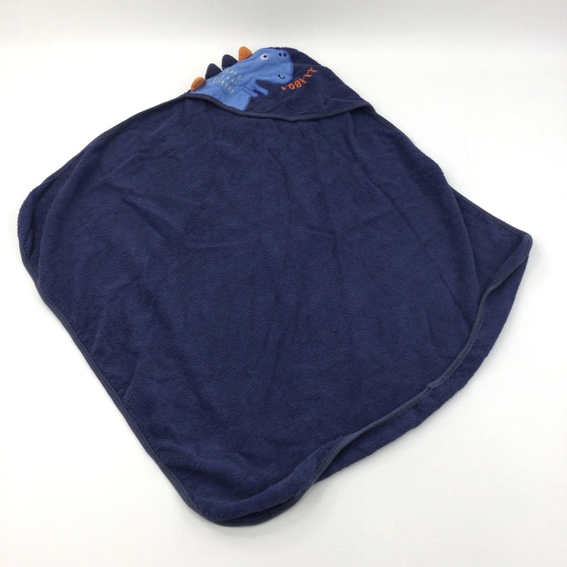 Dinosaur Navy Hooded Towel - Boys 6-12 Months