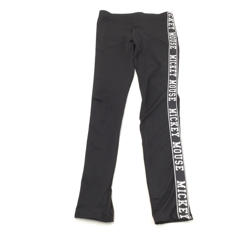 Mickey Mouse Black Leggings - Girls 10-11 Years
