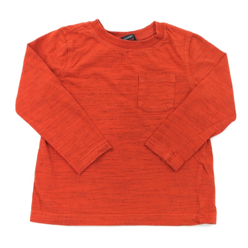 Red Pocket Long Sleeve Top - Boys 18-24 Months
